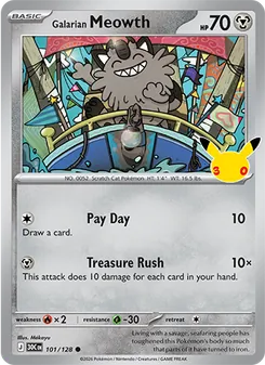 Galarian Meowth, 30th Celebration #101/128