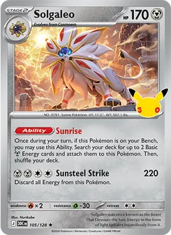 Solgaleo, 30th Celebration #105/128