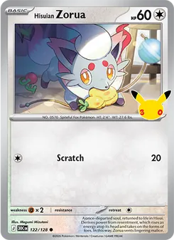 Hisuian Zorua, 30th Celebration #122/128