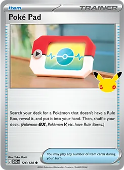 Poké Pad, 30th Celebration #126/128