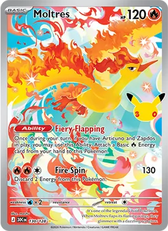 Moltres, 30th Celebration #130/128