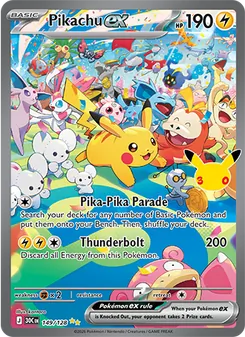Pikachu ex, 30th Celebration #149/128