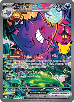 Gengar ex, 30th Celebration #154/128