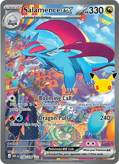Salamence ex, 30th Celebration #156/128