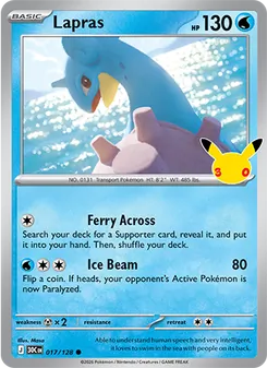 Lapras, 30th Celebration #17/128