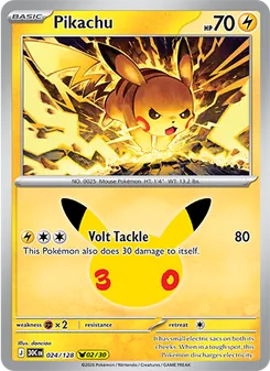 Pikachu, 30th Celebration #24/128