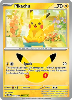 Pikachu, 30th Celebration #25/128