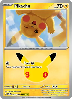 Pikachu, 30th Celebration #26/128