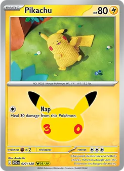 Pikachu, 30th Celebration #27/128
