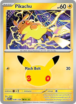 Pikachu, 30th Celebration #30/128
