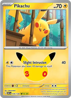 Pikachu, 30th Celebration #36/128