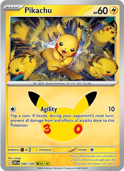 Pikachu, 30th Celebration #44/128