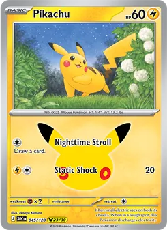 Pikachu, 30th Celebration #45/128