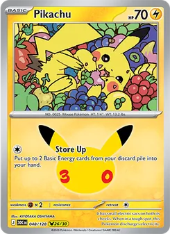 Pikachu, 30th Celebration #48/128