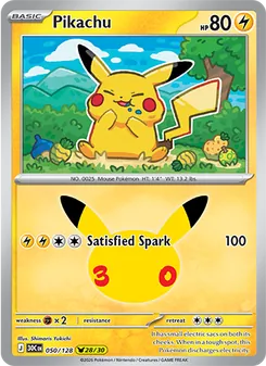Pikachu, 30th Celebration #50/128