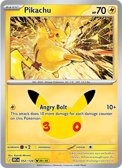 Pikachu, 30th Celebration #52/128