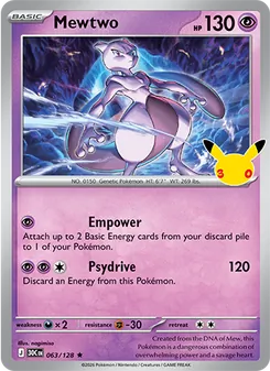 Mewtwo, 30th Celebration #63/128