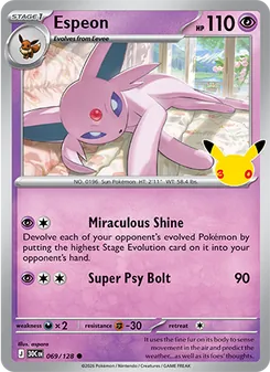 Espeon, 30th Celebration #69/128