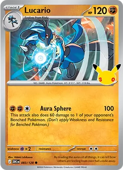 Lucario, 30th Celebration #83/128