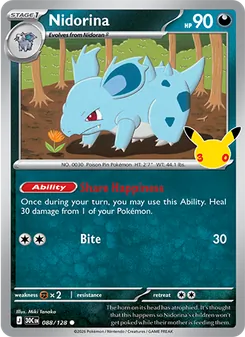 Nidorina, 30th Celebration #88/128