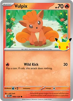 Vulpix, 30th Celebration #9/128