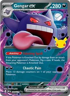 Gengar ex, 30th Celebration #90/128