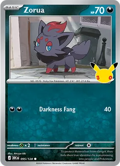 Zorua, 30th Celebration #95/128