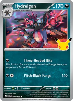 Hydreigon, 30th Celebration #99/128