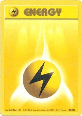 Lightning Energy, Base Set #100