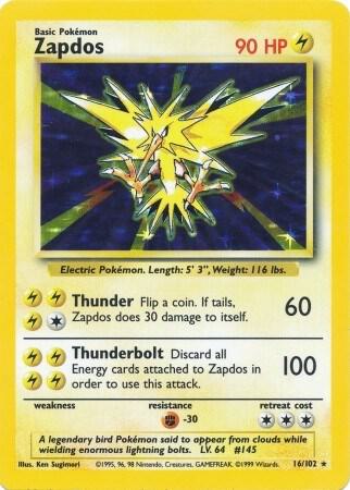 Zapdos, Base Set #16