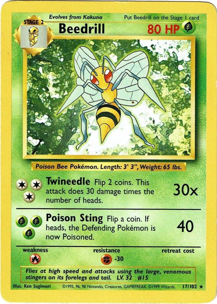 Beedrill, Base Set #17
