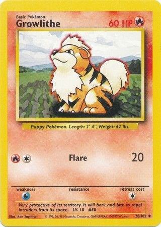 Growlithe, Base Set #28