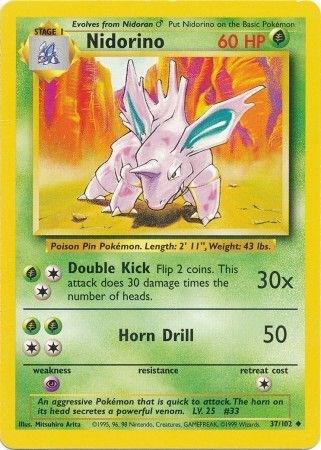 Nidorino, Base Set #37