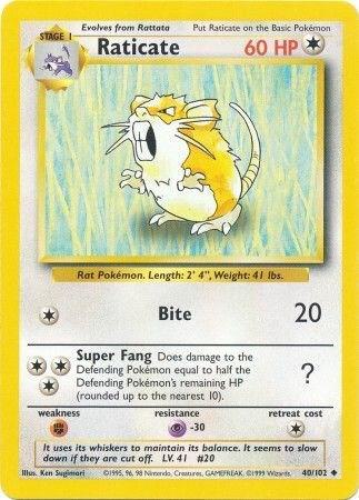 Raticate, Base Set #40