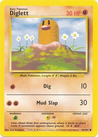 Diglett, Base Set #47