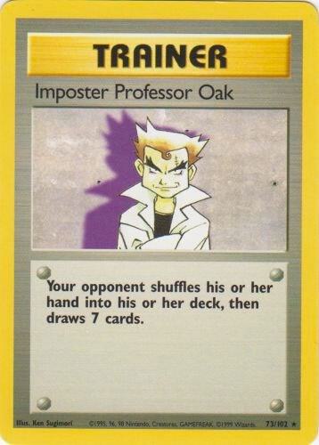 Impostor Professor Oak, Base Set #73