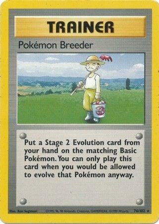 Pokémon Breeder, Base Set #76
