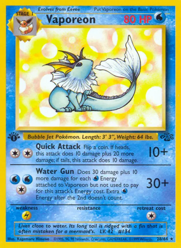 Vaporeon, Jungle #28