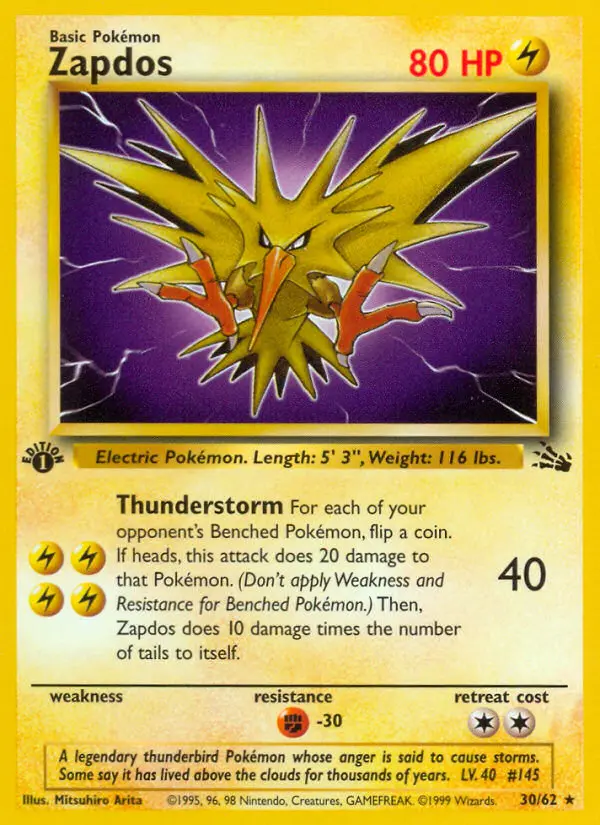 Zapdos, Fossil #30