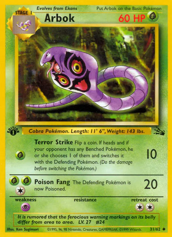 Arbok, Fossil #31