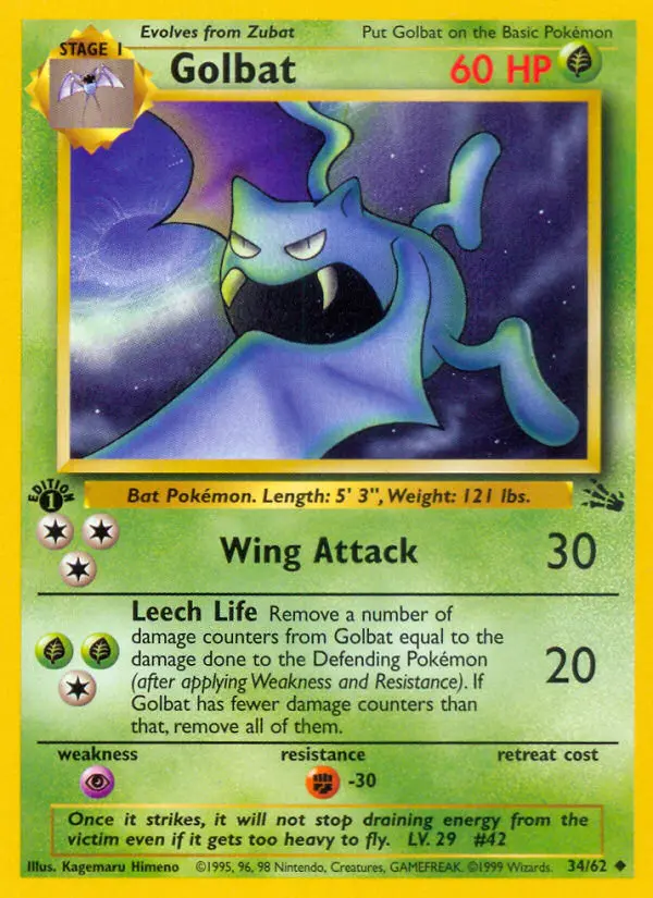 Golbat, Fossil #34