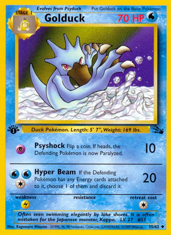 Golduck, Fossil #35