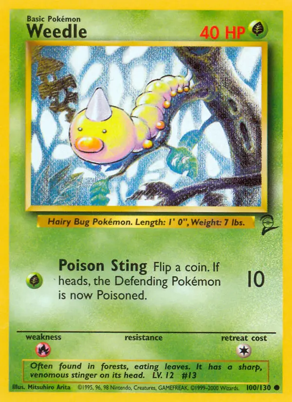 Weedle, Base Set 2 #100