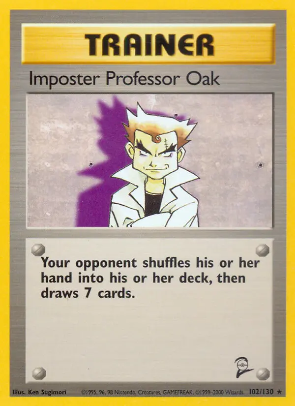 Impostor Professor Oak, Base Set 2 #102