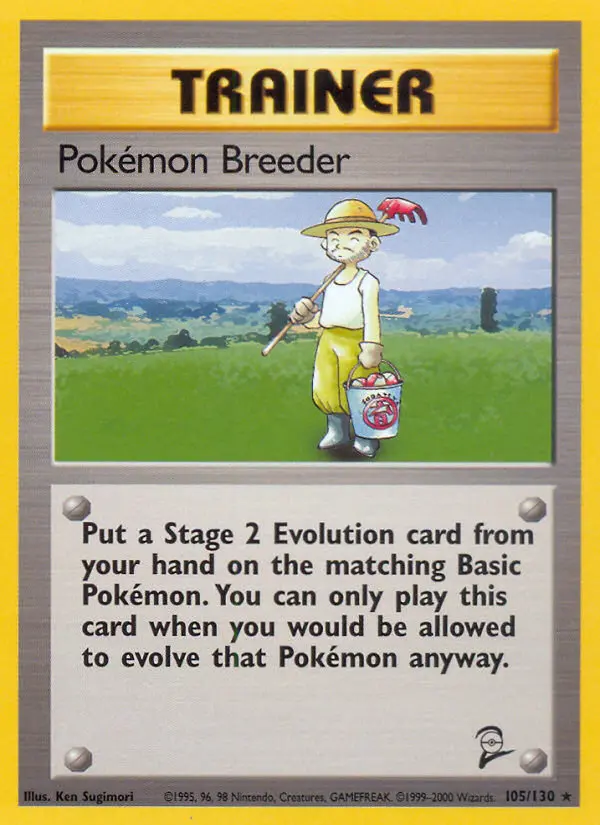 Pokémon Breeder, Base Set 2 #105