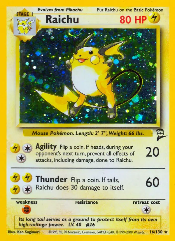 Raichu, Base Set 2 #16