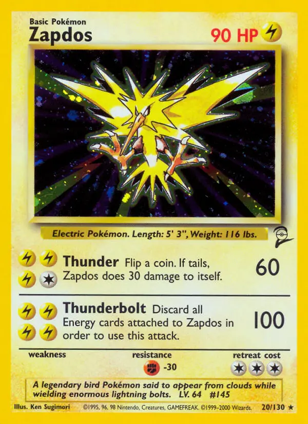 Zapdos, Base Set 2 #20