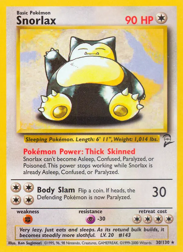 Snorlax, Base Set 2 #30