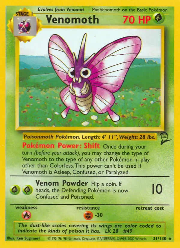 Venomoth, Base Set 2 #31
