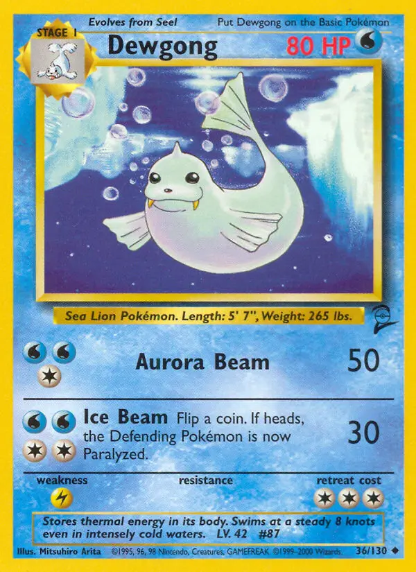 Dewgong, Base Set 2 #36